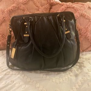 Badgley Mischka Black Leather Bag
